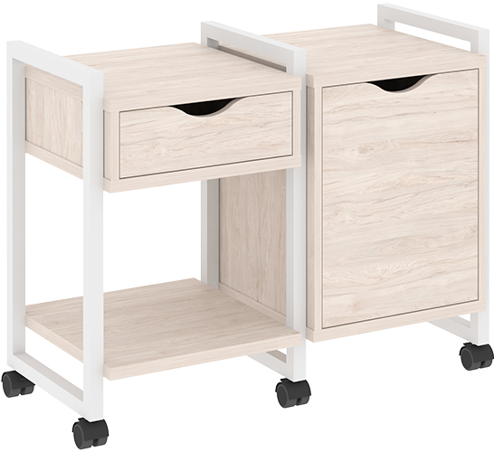 Тумба подкатная RIVA VR.L-TN-3.K White