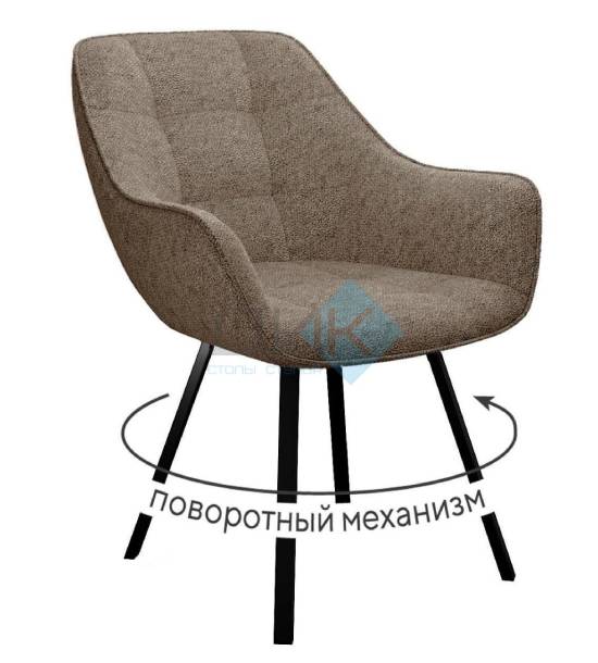 Кухонный стул DikLine 252 M Black (велюр NS)