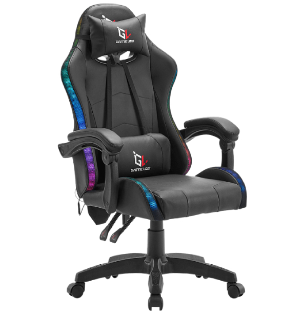 Геймерское кресло GameLab Tetra RGB Black