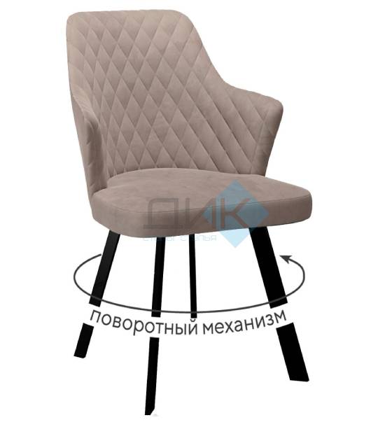 Кухонный стул DikLine 245 Black (микровелюр К)
