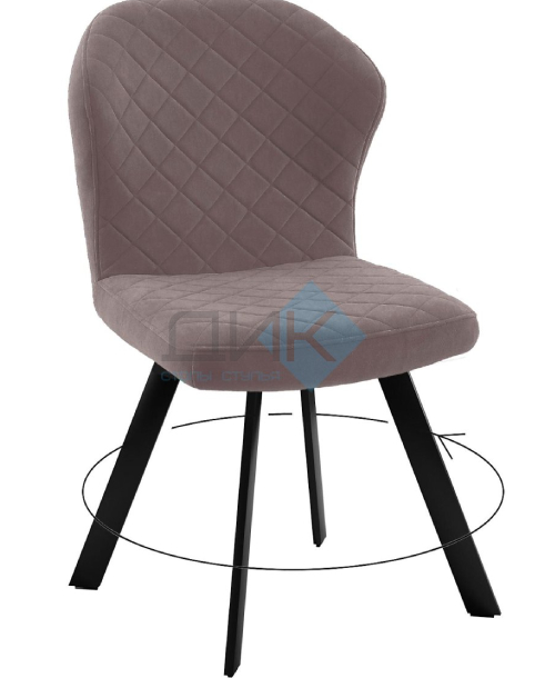 Кухонный стул DikLine 339 Black (микровелюр B)