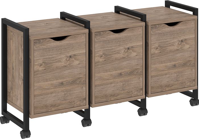 Тумба подкатная RIVA VR.L-TN-5.K Black