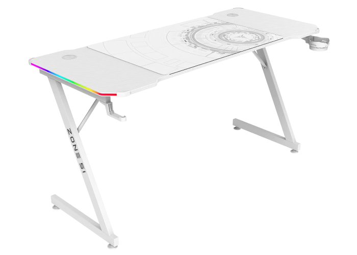 Геймерский стол Zone 51 Trine 140 RGB White