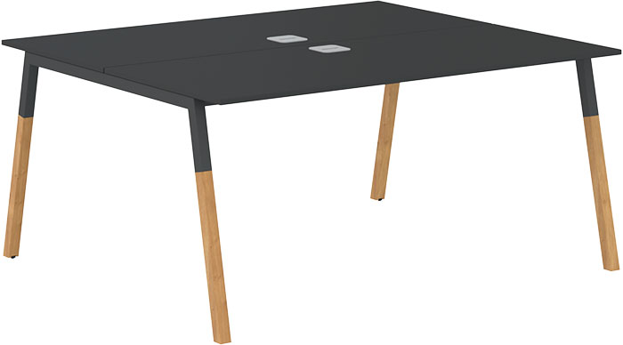 Двухместная рабочая станция Forta FWST 1513 Anthracite