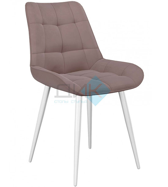 Кухонный стул DikLine 206М White (микровелюр В)