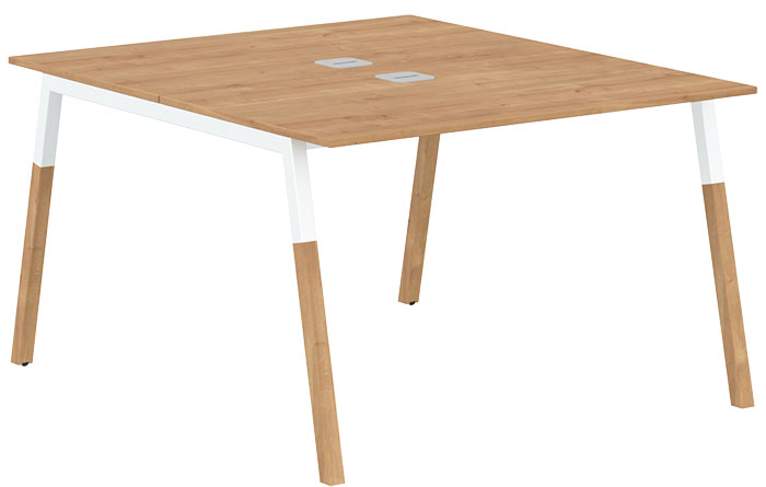 Двухместная рабочая станция Forta FWST 1113 White