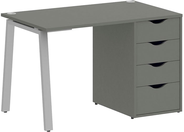 Стол Riva Home Office VR.SP-3-118.4.A Silver