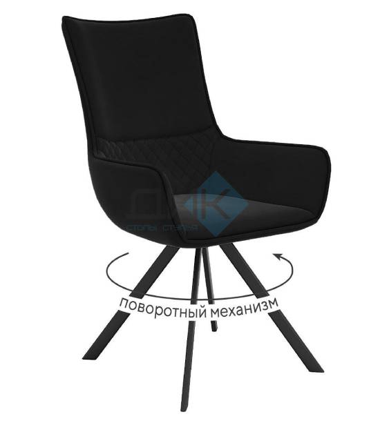 Кухонный стул DikLine 289 Black (микровелюр K)