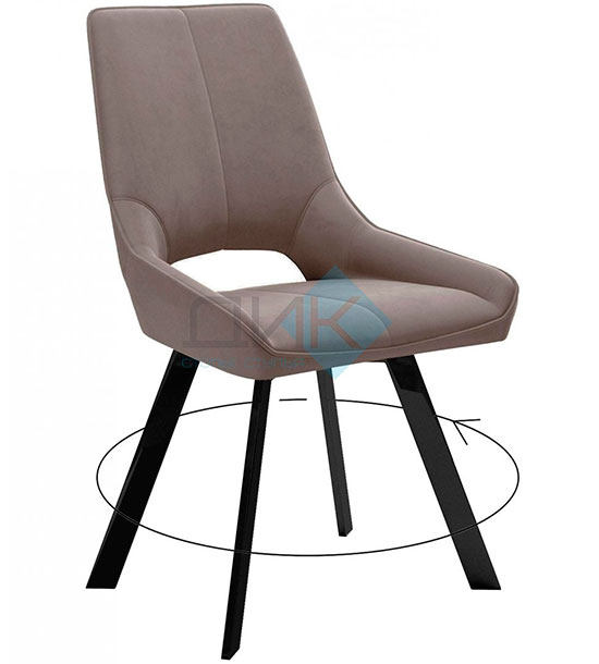 Кухонный стул DikLine 268 Black (микровелюр Z)