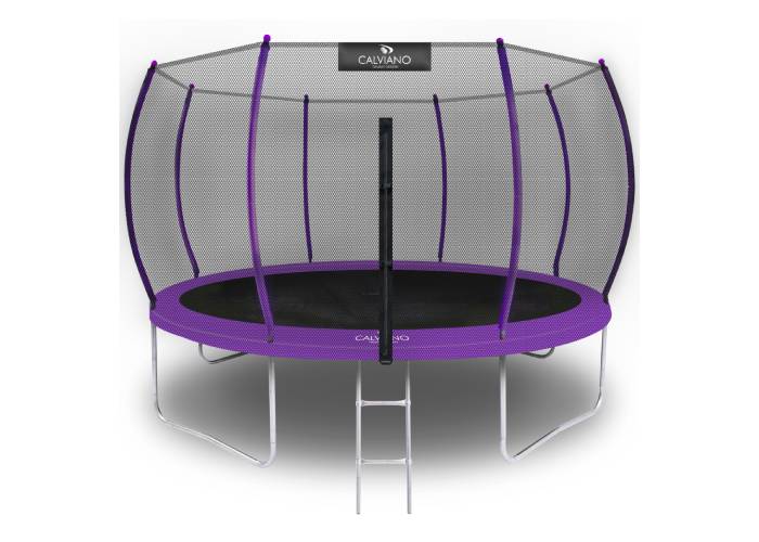 Батут Calviano 374 см - 12ft OUTSIDE master purple
