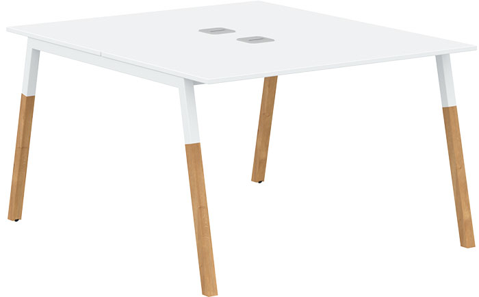 Двухместная рабочая станция Forta FWST 1113 White
