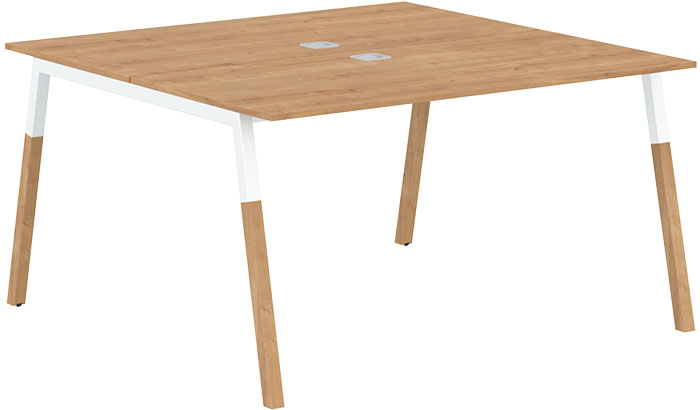 Двухместная рабочая станция Forta FWST 1313 White