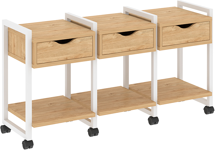 Тумба подкатная RIVA VR.L-TN-4.K White