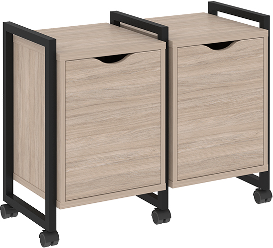 Тумба подкатная RIVA VR.L-TN-2.K Black