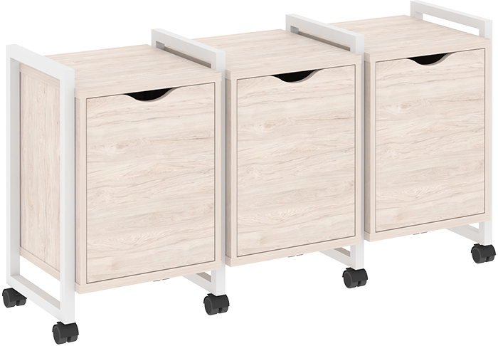 Тумба подкатная RIVA VR.L-TN-5.K White