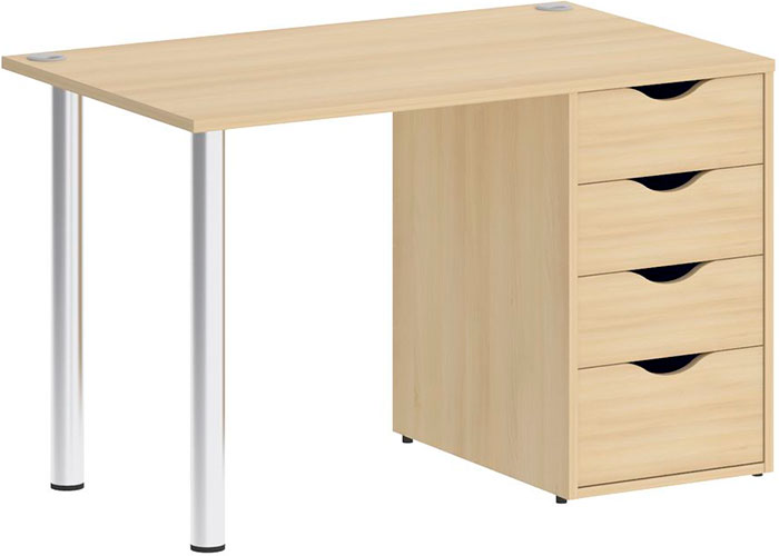Стол Riva Home Office VR.SP-3-118.4 Silver