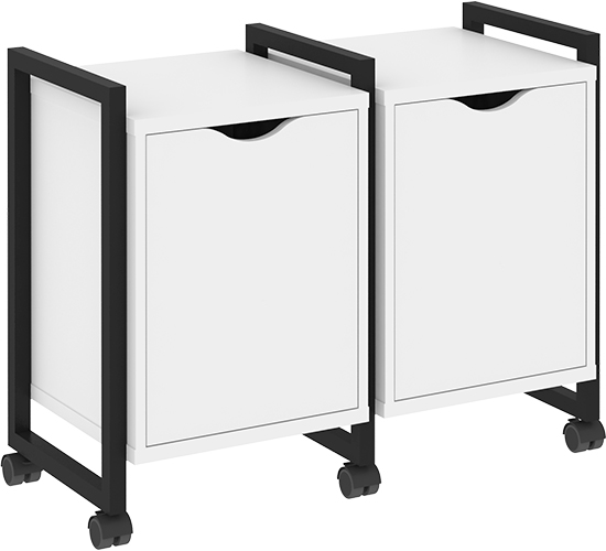 Тумба подкатная RIVA VR.L-TN-2.K Black