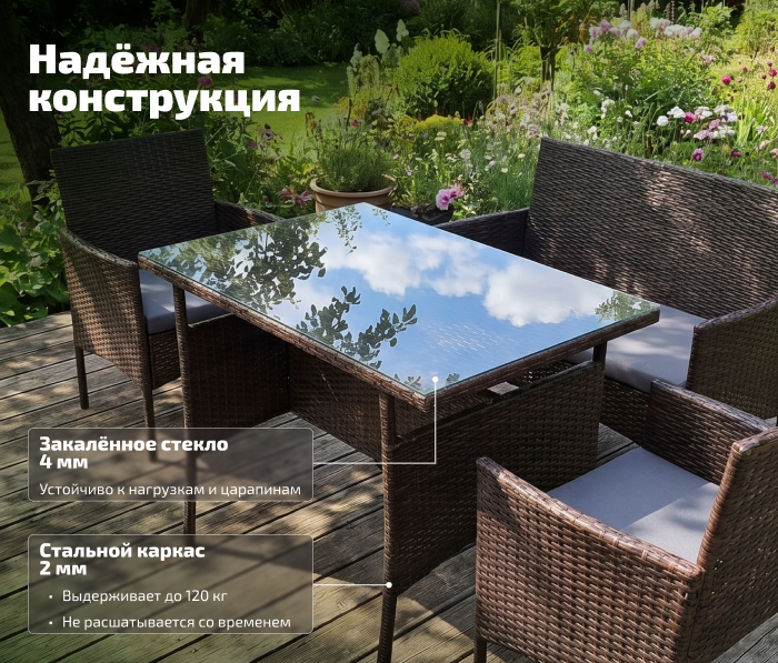 Комплект садовой мебели Kingstyle Verde