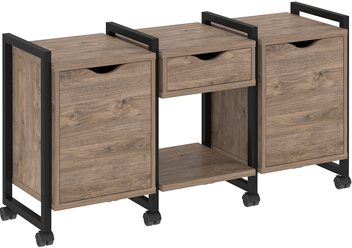 Тумба подкатная RIVA VR.L-TN-7.K Black