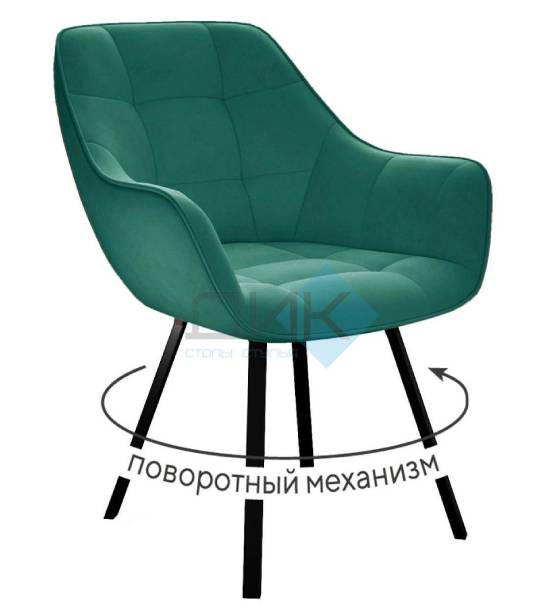 Кухонный стул DikLine 252 M Black (велюр Z)