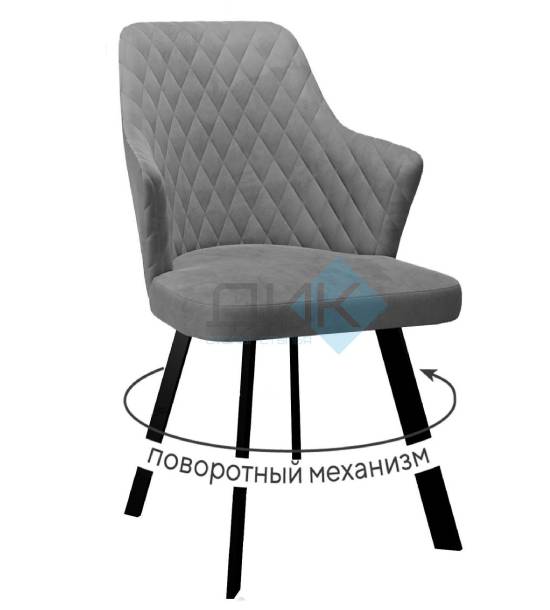Кухонный стул DikLine 245 Black (микровелюр С)