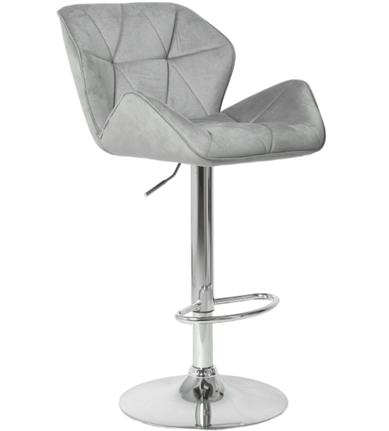 Барный стул Kingstyle Berlin GB Chrome (велюр)