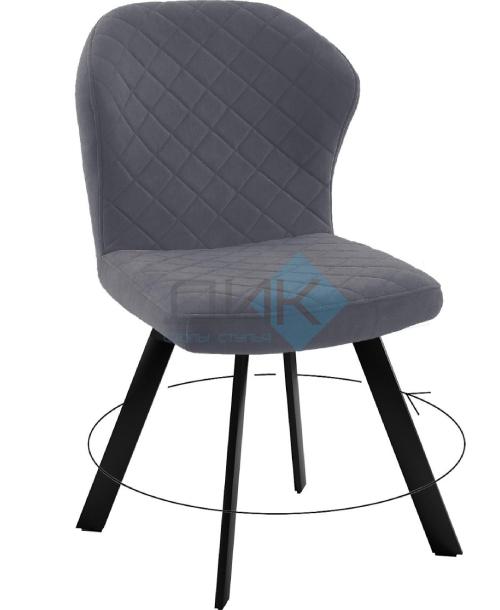 Кухонный стул DikLine 339 Black (микровелюр B)
