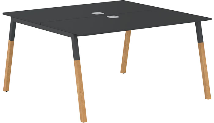 Двухместная рабочая станция Forta FWST 1313 Anthracite