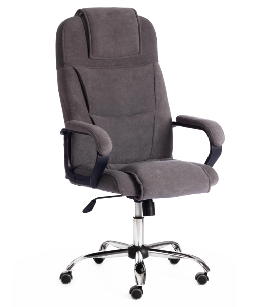 Офисное кресло Tetchair Bergamo Chrome (22) (флок)