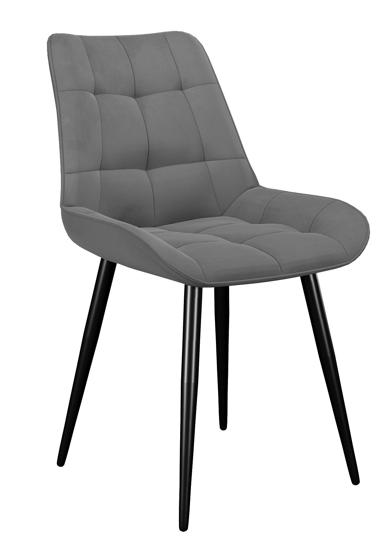 Кухонный стул DikLine 206М Black (микровелюр В)