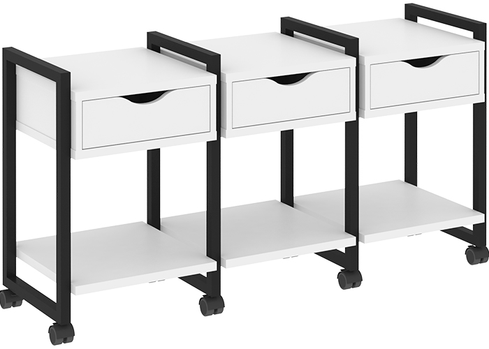 Тумба подкатная RIVA VR.L-TN-4.K Black