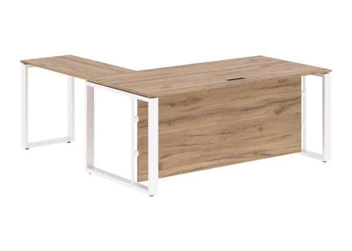 Стол руководителя угловой ECT 1819H White