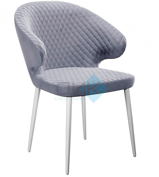 Кухонный стул DikLine 355 White (микровелюр Z)