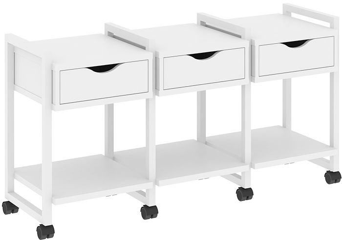 Тумба подкатная RIVA VR.L-TN-4.K White