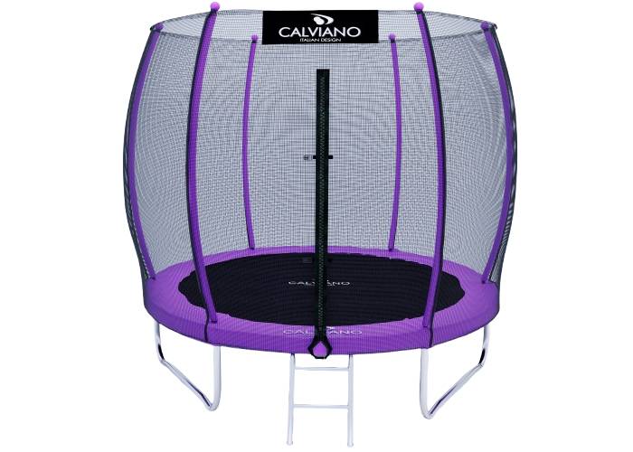 Батут Calviano 252 см - 8ft OUTSIDE master purple