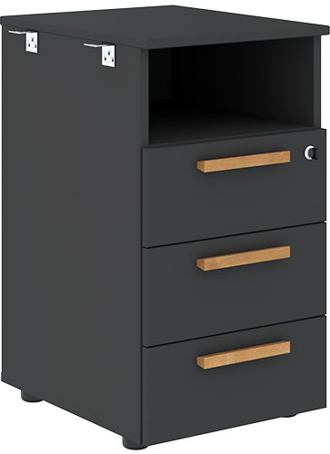 Тумба приставная Forta FLC 3D.1 Anthracite