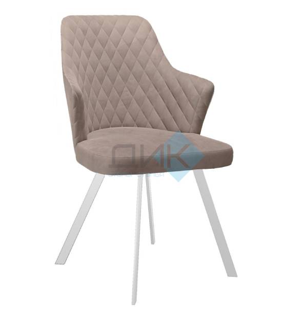 Кухонный стул DikLine 345 White (микровелюр K)