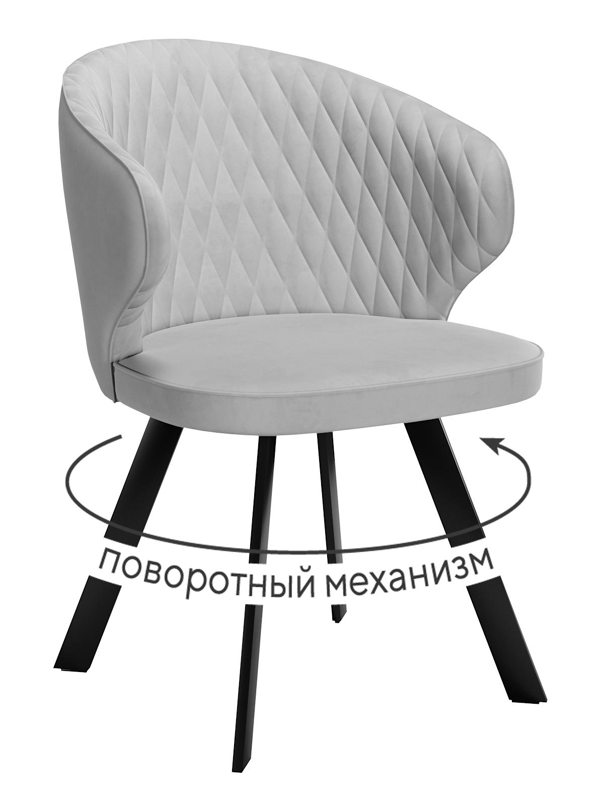 Кухонный стул DikLine 249 Black (микровелюр B)