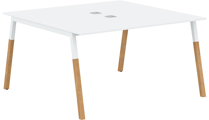 Двухместная рабочая станция Forta FWST 1313 White