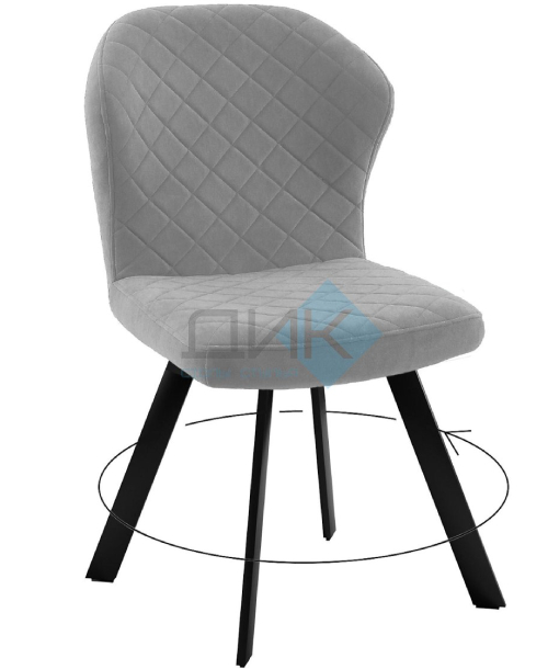 Кухонный стул DikLine 339 Black (микровелюр B)