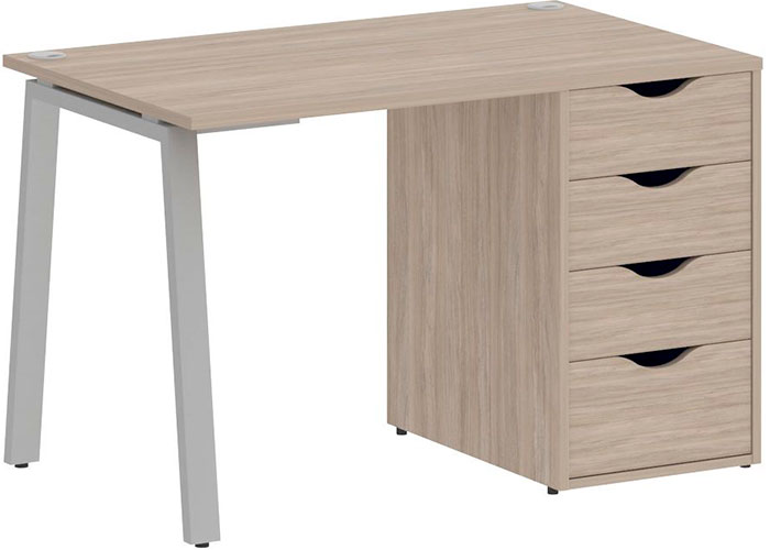 Стол Riva Home Office VR.SP-3-118.4.A Silver