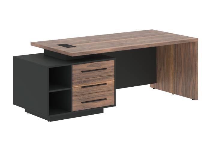 Стол руководителя с тумбой VRCT 2190(L)