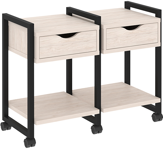 Тумба подкатная RIVA VR.L-TN-1.K Black