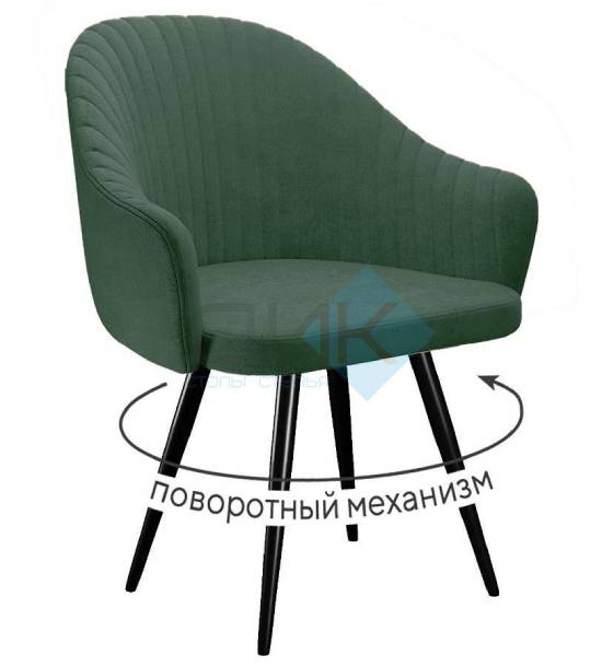 Кухонный стул DikLine 439 Black (микровелюр TW)