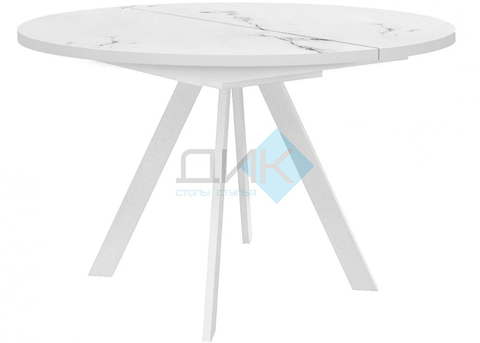 Стол обеденный DikLine RDBS100X White H120