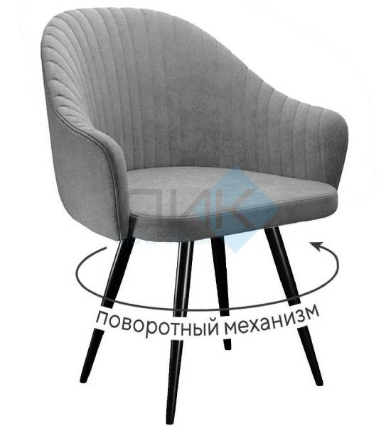 Кухонный стул DikLine 439 Black (микровелюр TW)