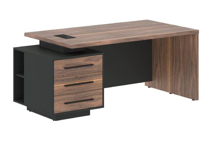 Стол руководителя с тумбой VRCT 1890(L)