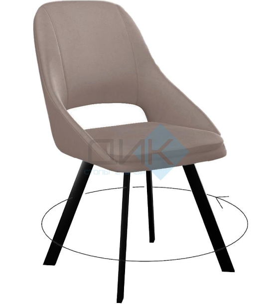 Кухонный стул DikLine 247 Black (микровелюр Z)