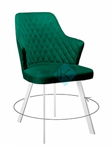 DikLine 245 White (микровелюр Z)