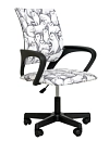 Офисное кресло «Kingstyle 695 LT Black (рисунок Kotofey)» купить в Минске • Гродно • Гомеле • Могилеве